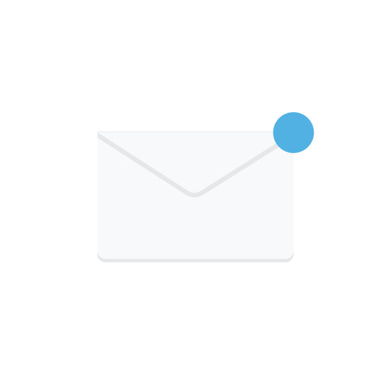 Illustration depicting an email notification