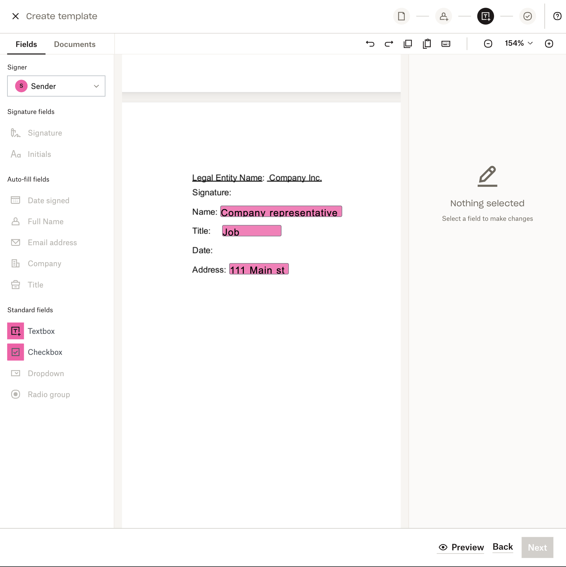 The screenshot shows a "textbox" field being added to the social media policy