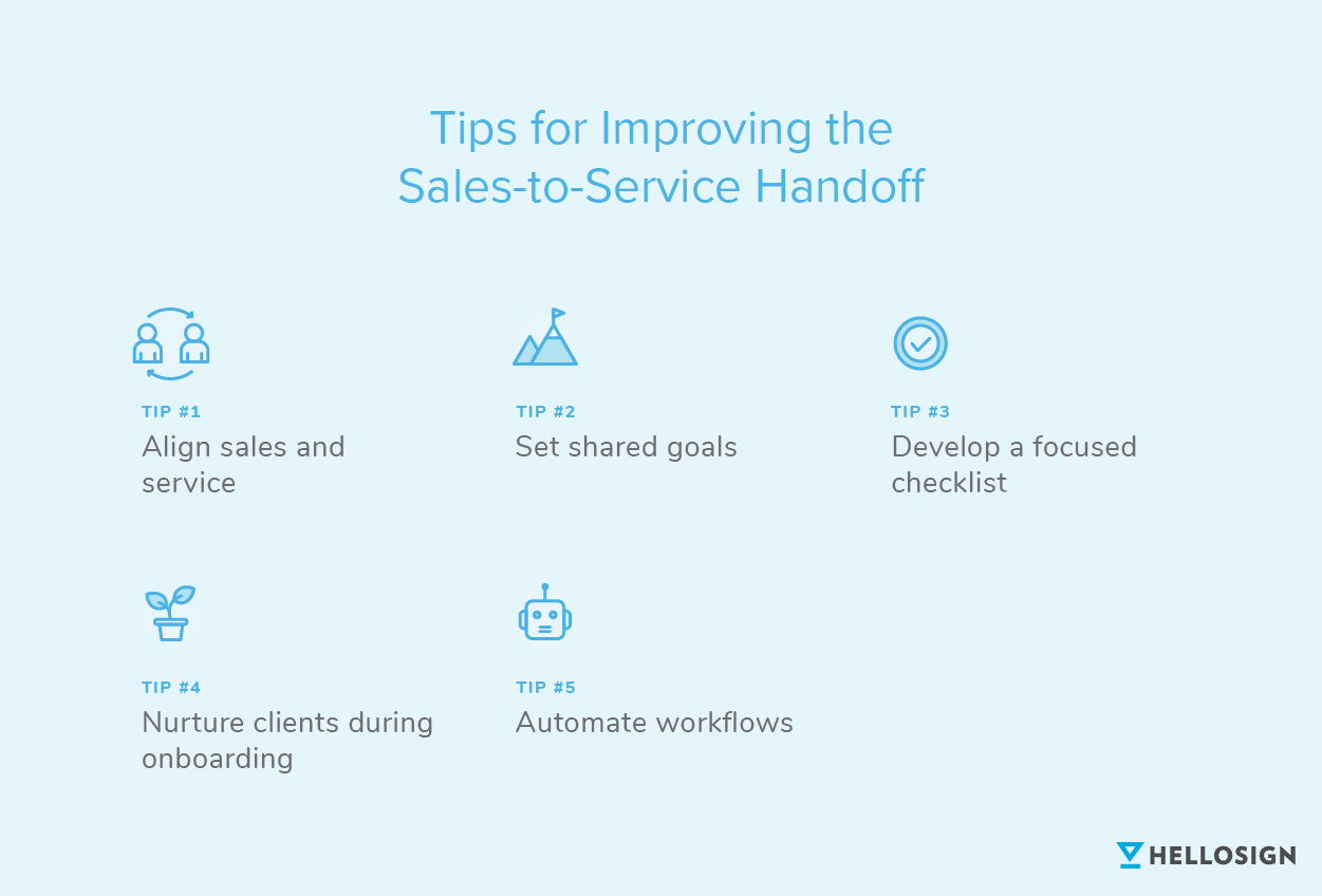 5 tips for improving the sales-to-service handoff