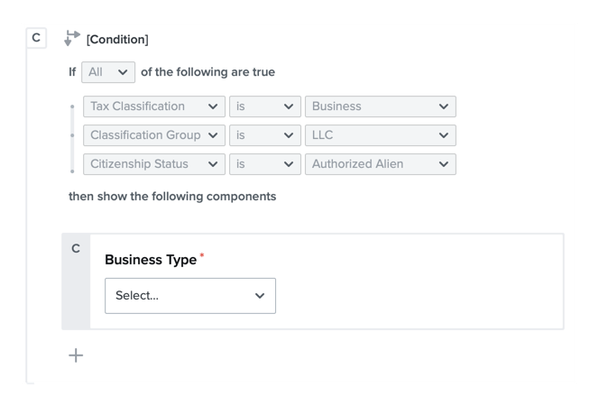 Dropbox Forms conditional logic builder screenshot