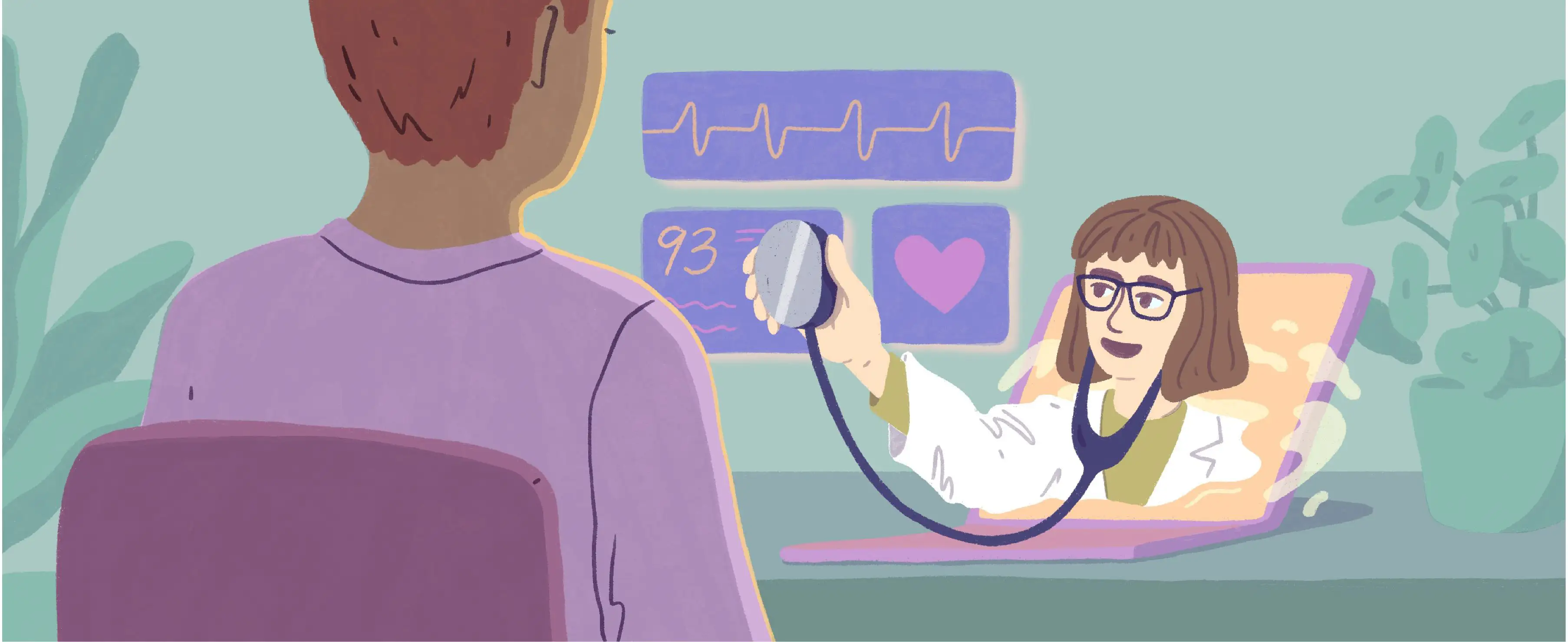 Telehealth is here to stay: Here’s how to get it right editorial illustration