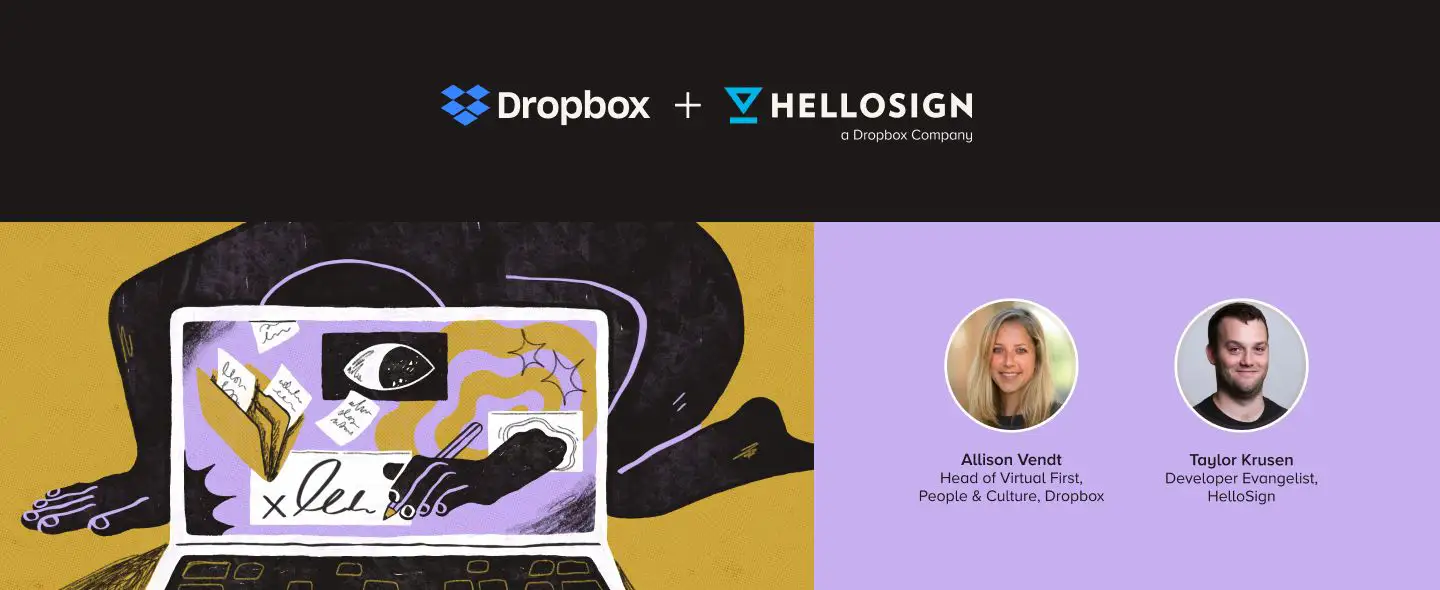 "Fireside chat with Dropbox: Creating a “Virtual First” Work Culture" header image