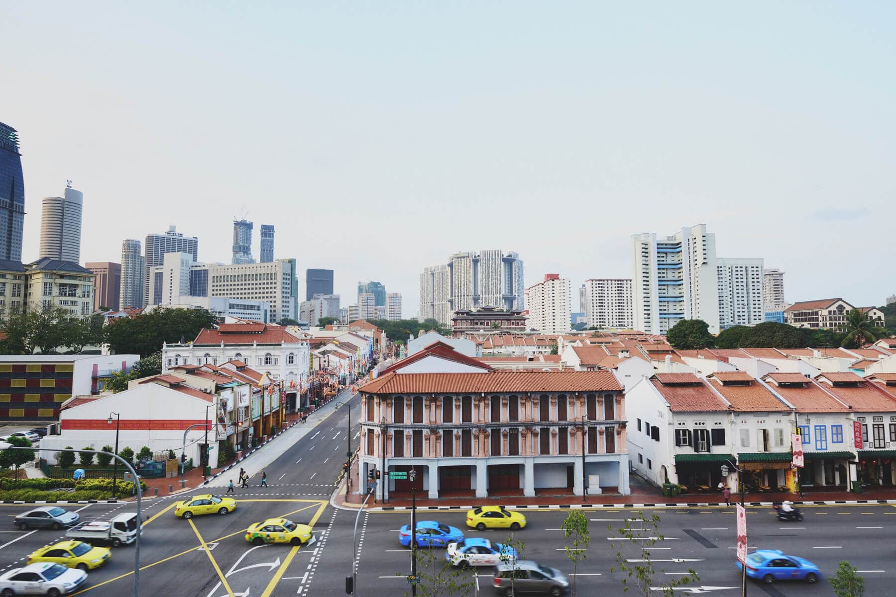 Image of a street in Singapore