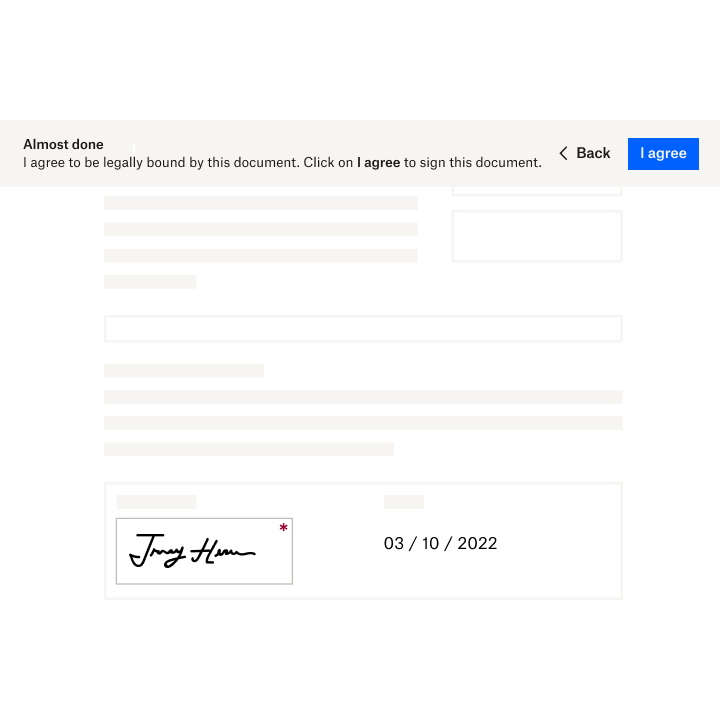 Image showing the final steps of eSigning a document