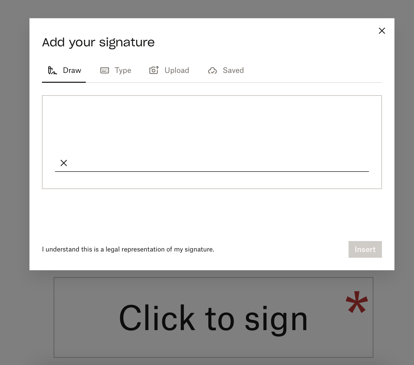 Dropbox Sign Signature iFrame