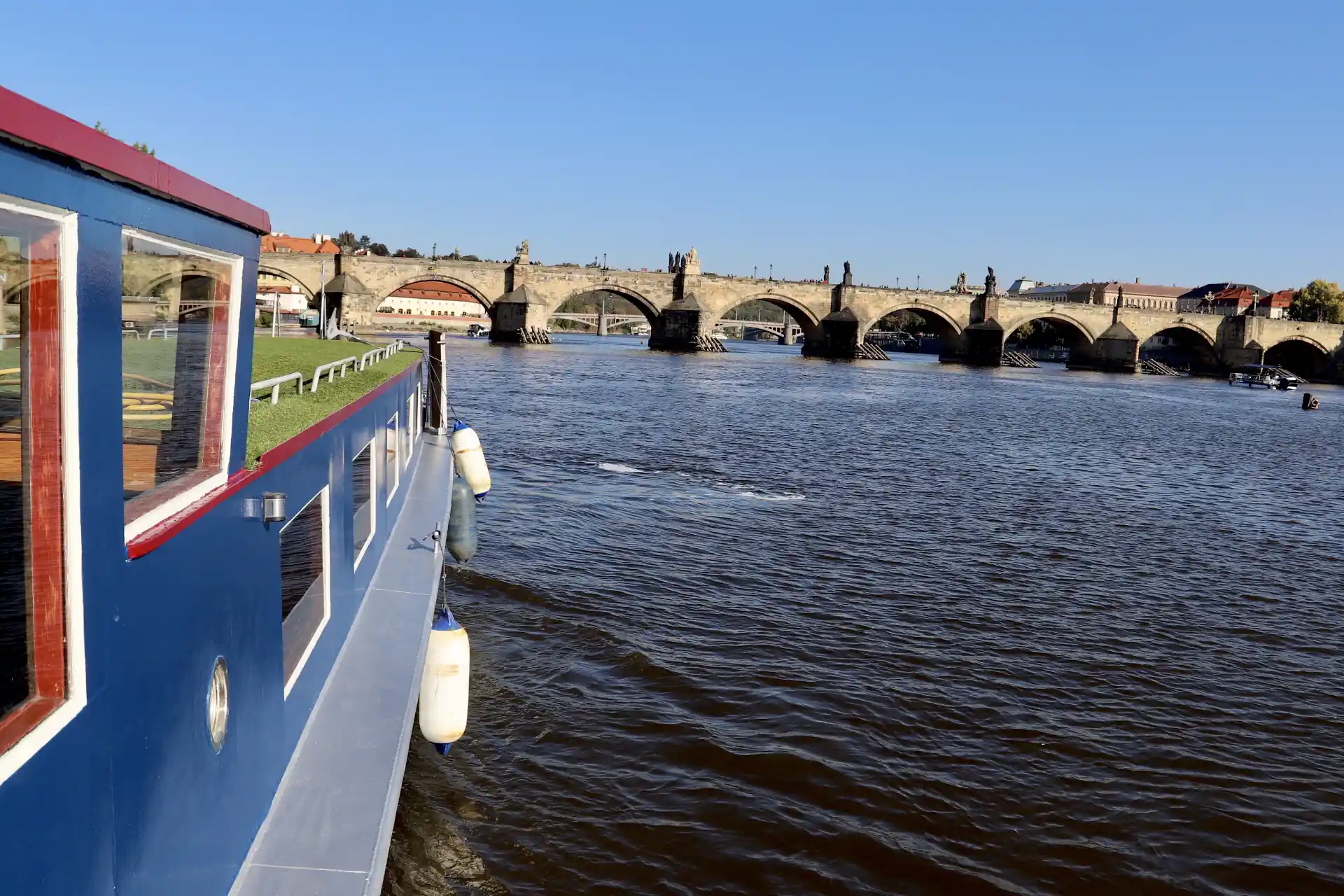 Prague Bridges from the Ship Deck: Unique Views