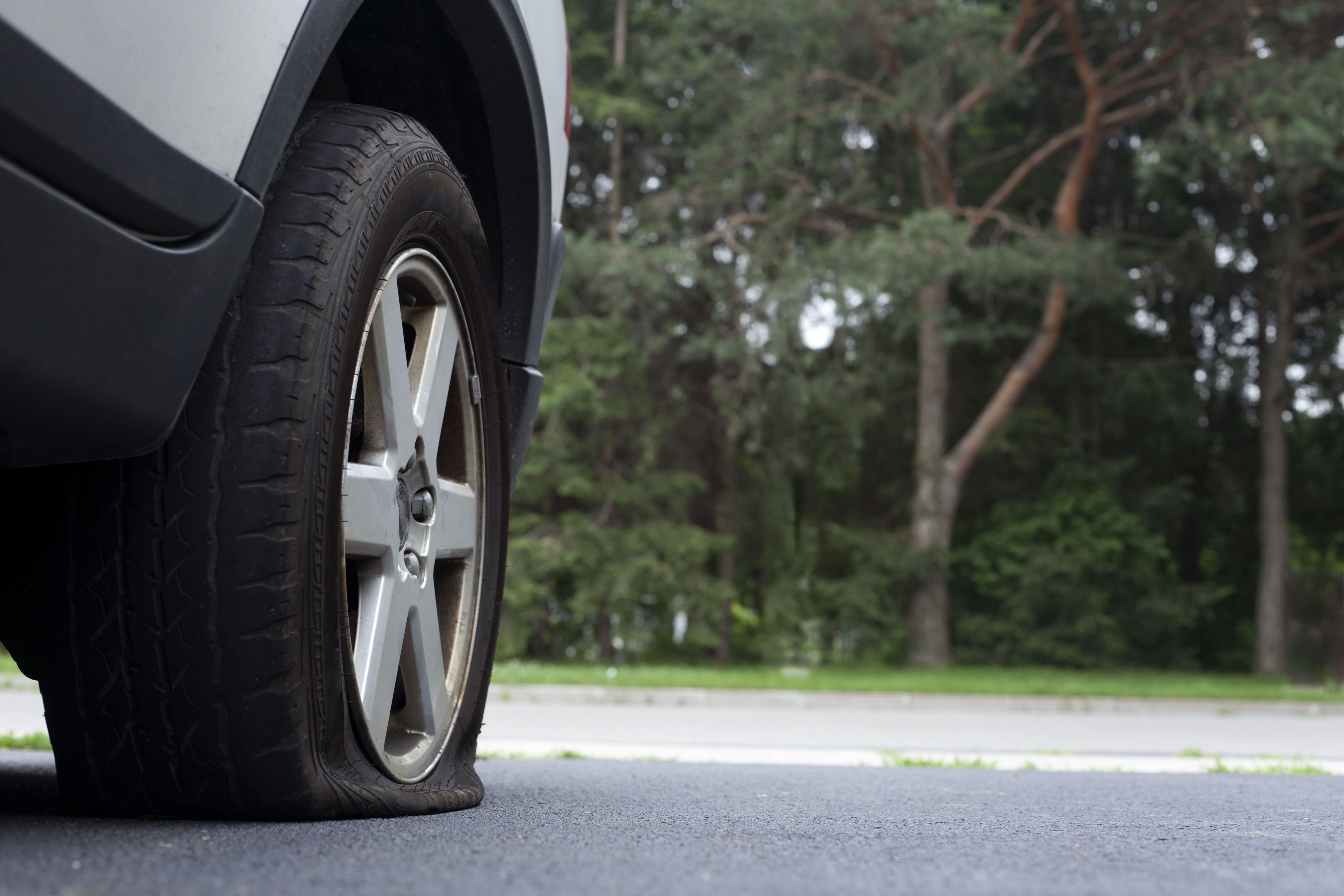 Dry car tire