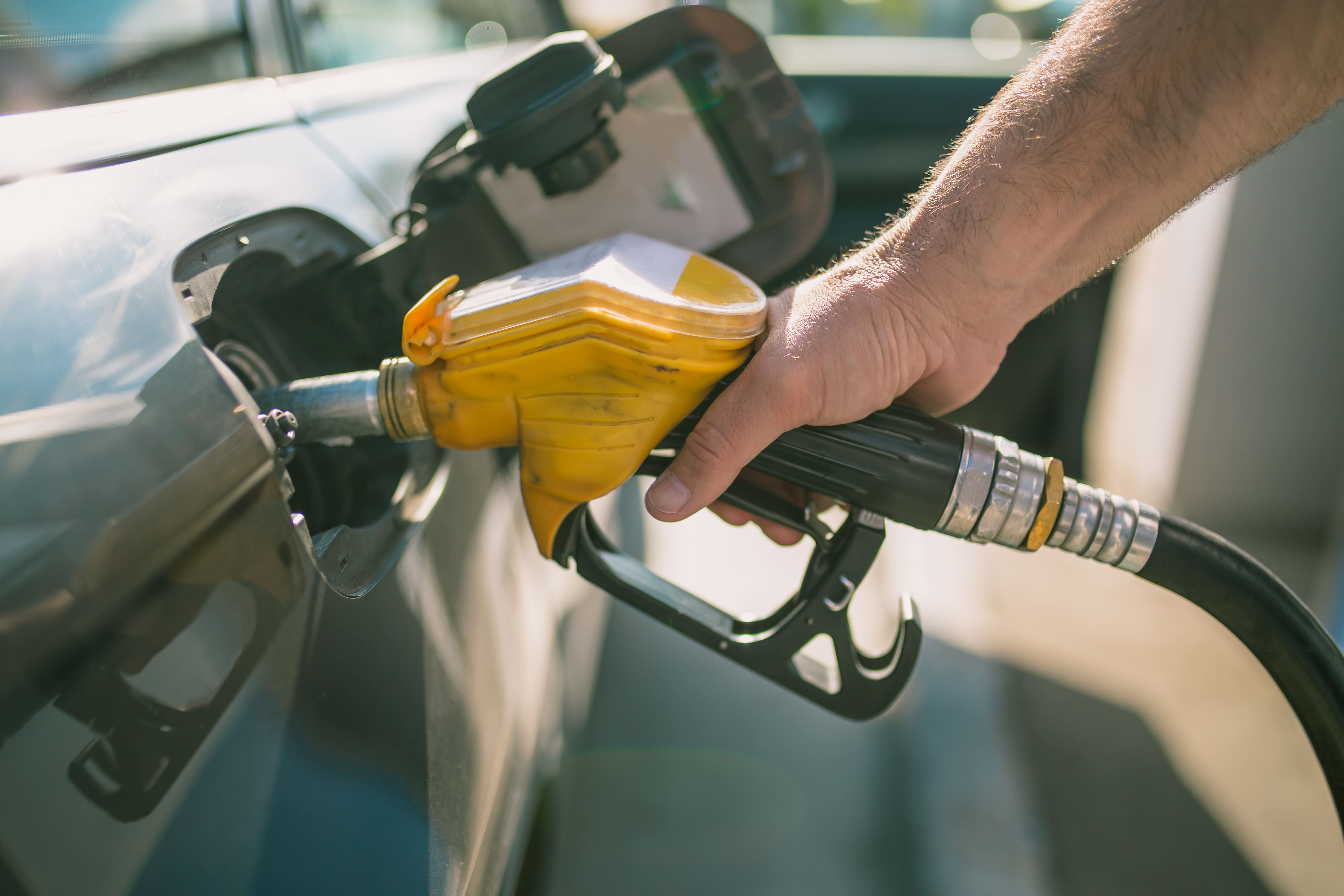 Man putting gas