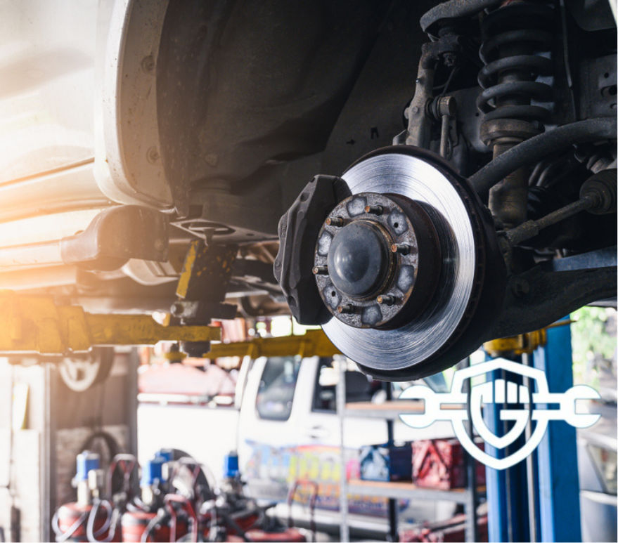 A cars brake system.