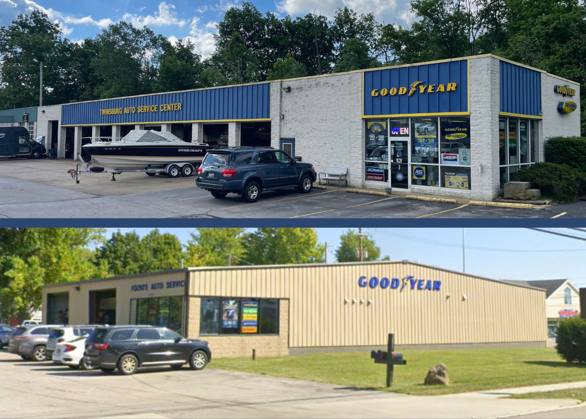 Fozio’s Auto Service and Twinsburg Auto Service Center in Ohio, now part of the GreatWater 360 Auto Care network.