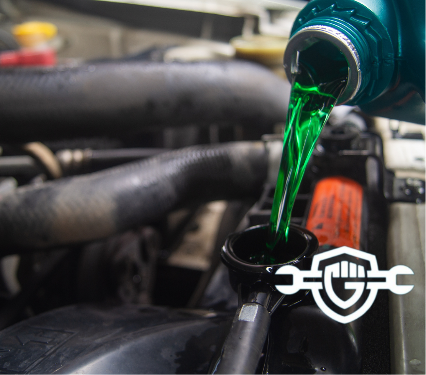 replacing the coolant in a vehicle