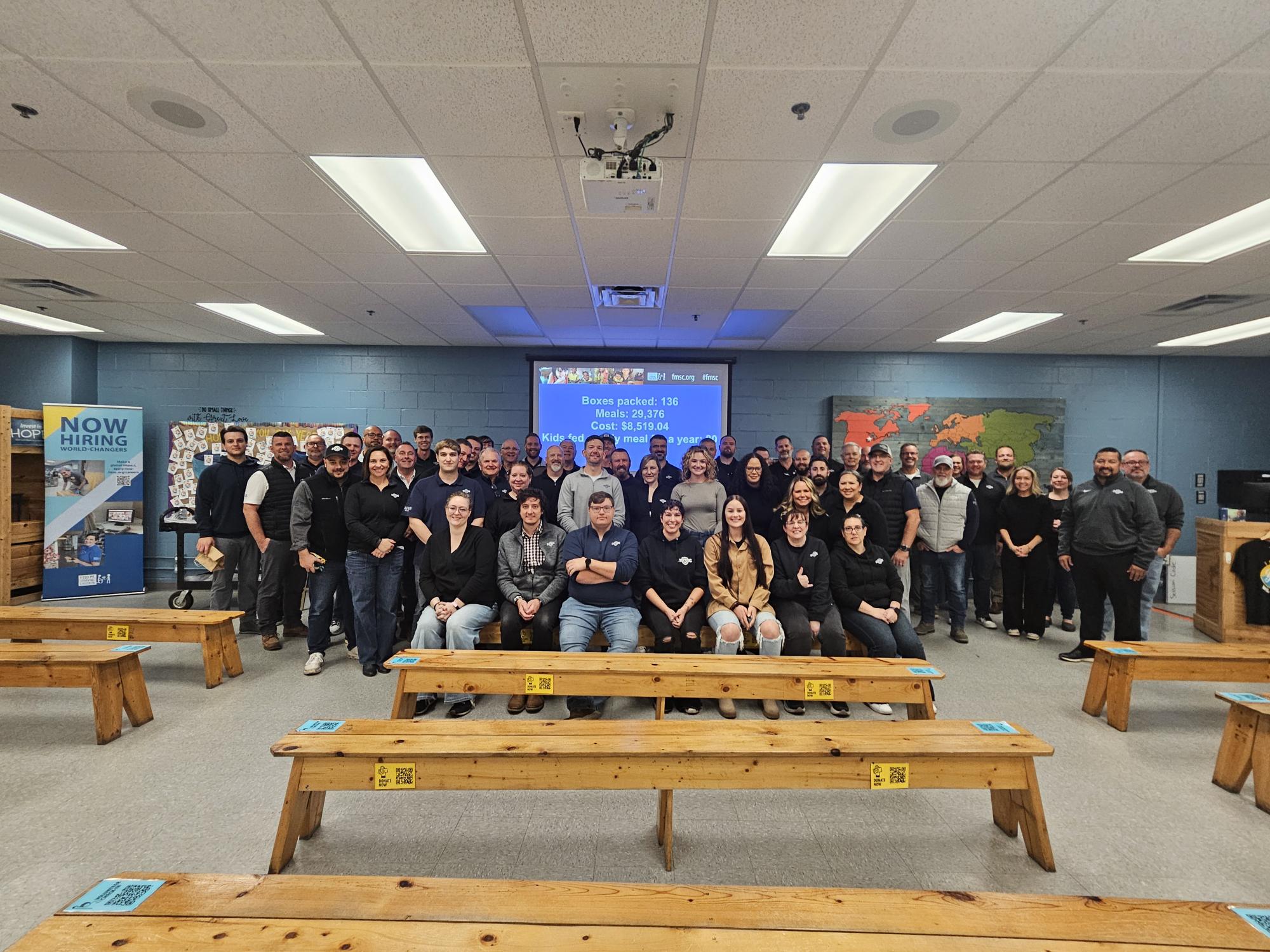 GreatWater team at Feed My Starving Children