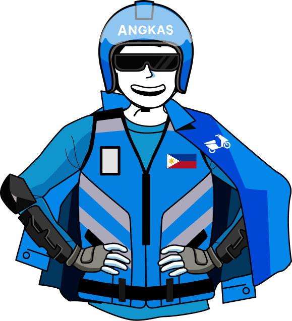 Angkas rider with a Cap