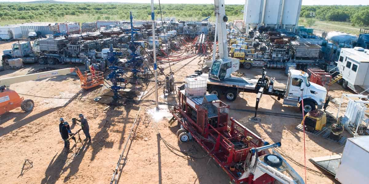 Completions site located near Cheyenne, Wyoming (Denver-Julesburg), serviced by Repeat Precision