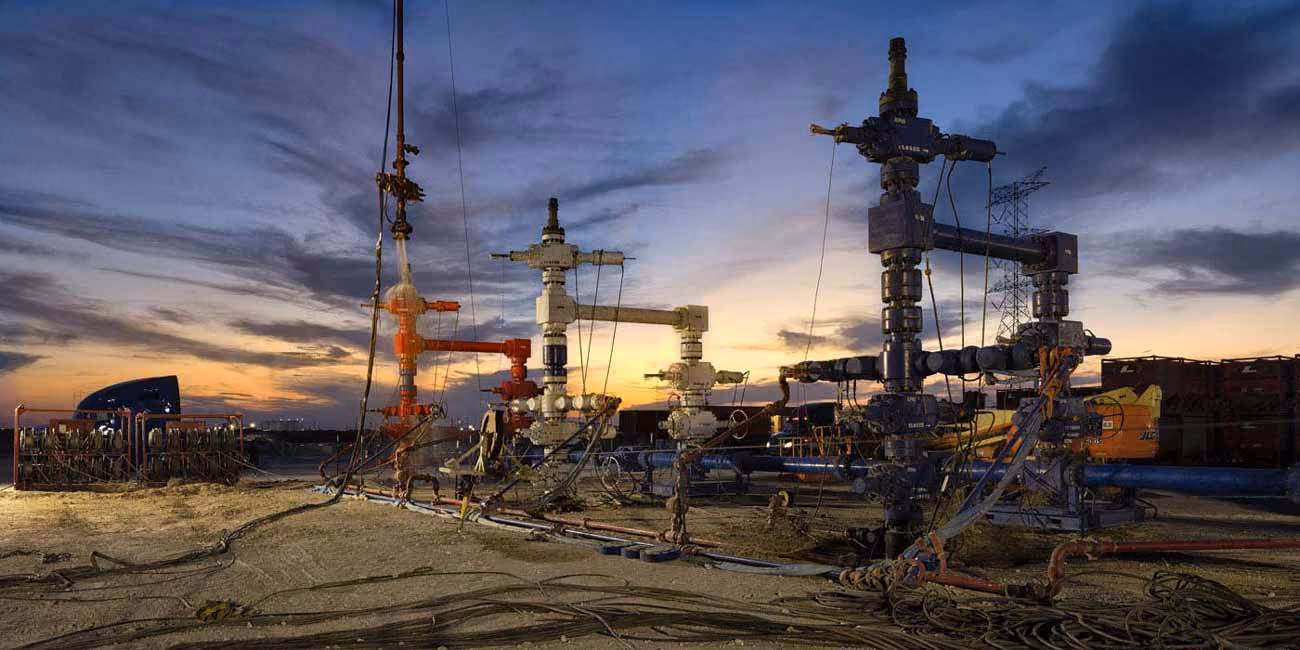 Drill site including frac plugs, downhole & oil tools in Houston, Texas in the Gulf Coast Basin.