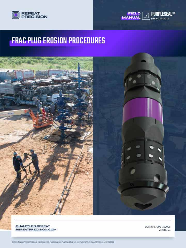 Field resource cover page: frac plug erosion procedures downloadable PDF