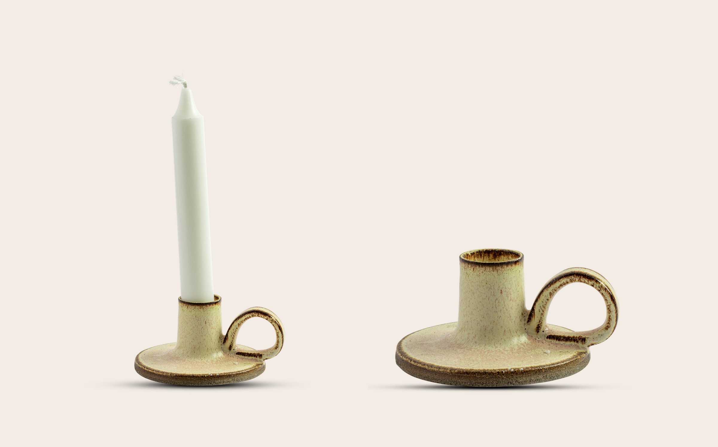 The Nose ceramic candle holders