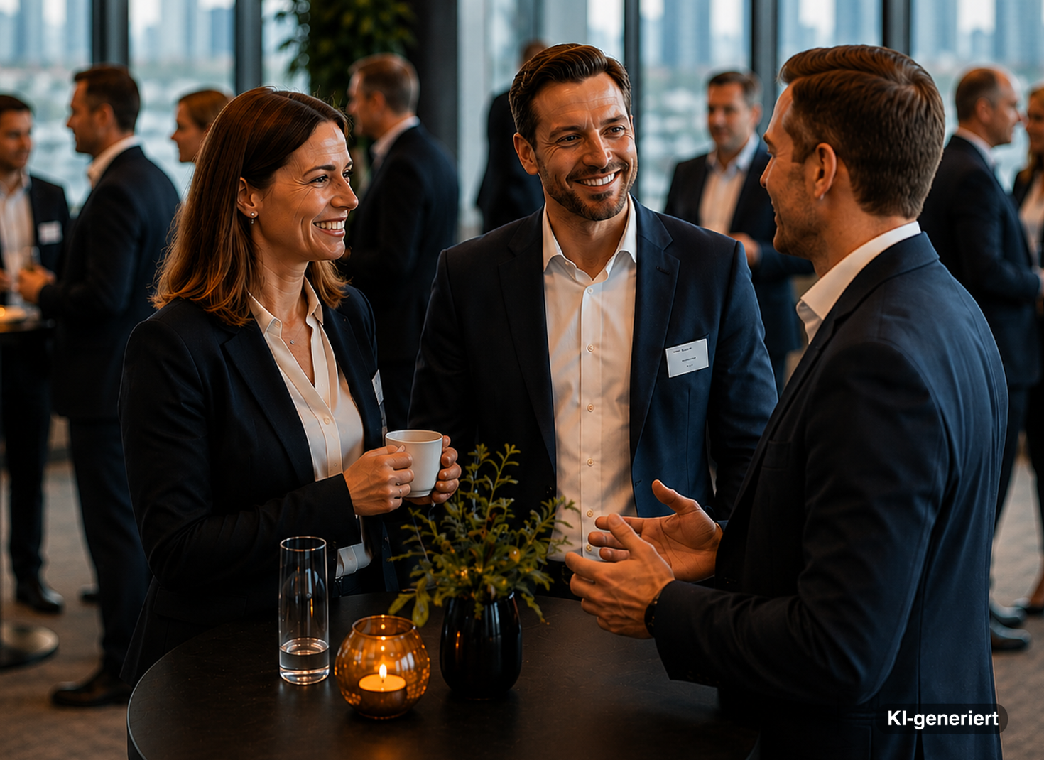 Business Gespräche im kleinen Rahmen