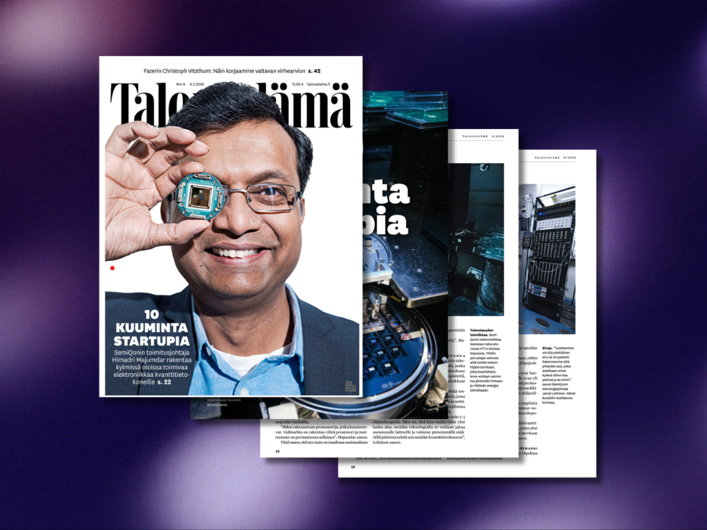 SemiQon selected among the 10 most interesting startups in Finland