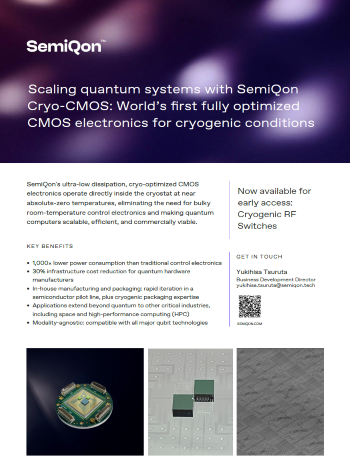 Flyer: Scaling quantum systems with SemiQon Cryo-CMOS