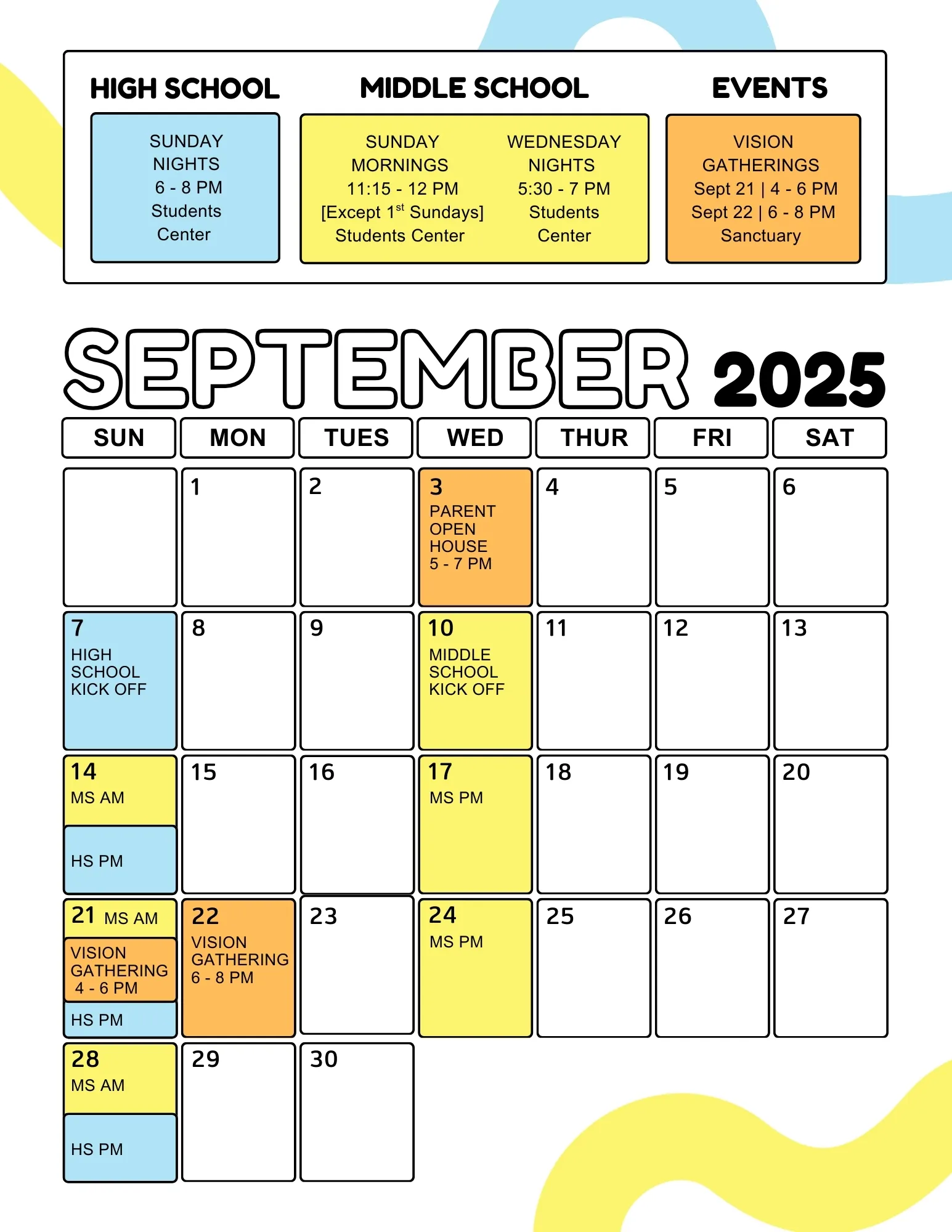 GRACE Students hanging out in September