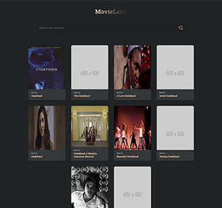 React Movie Site Project