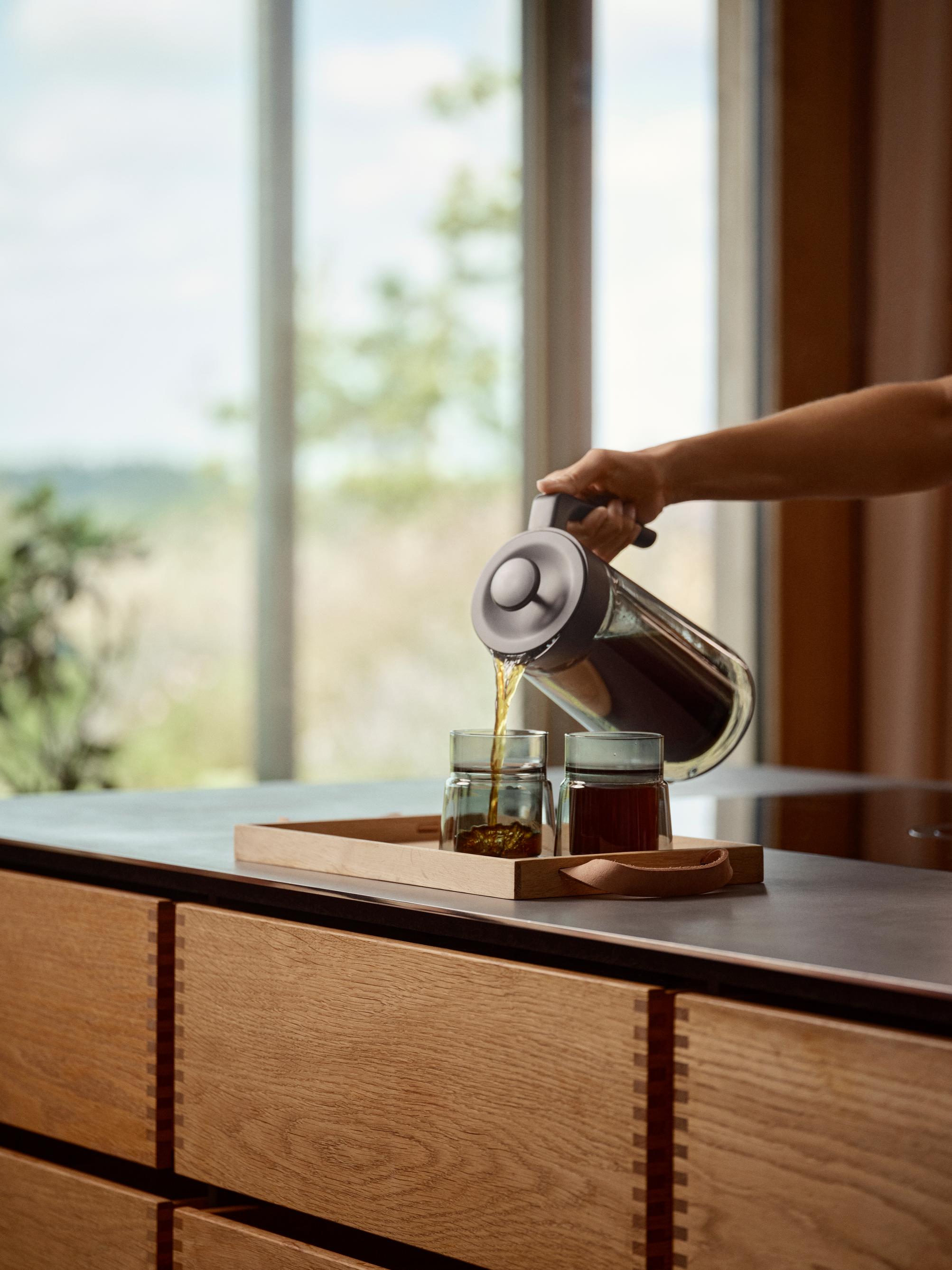 Jacob Jensen Living 2025 by JJD coffee press pouring