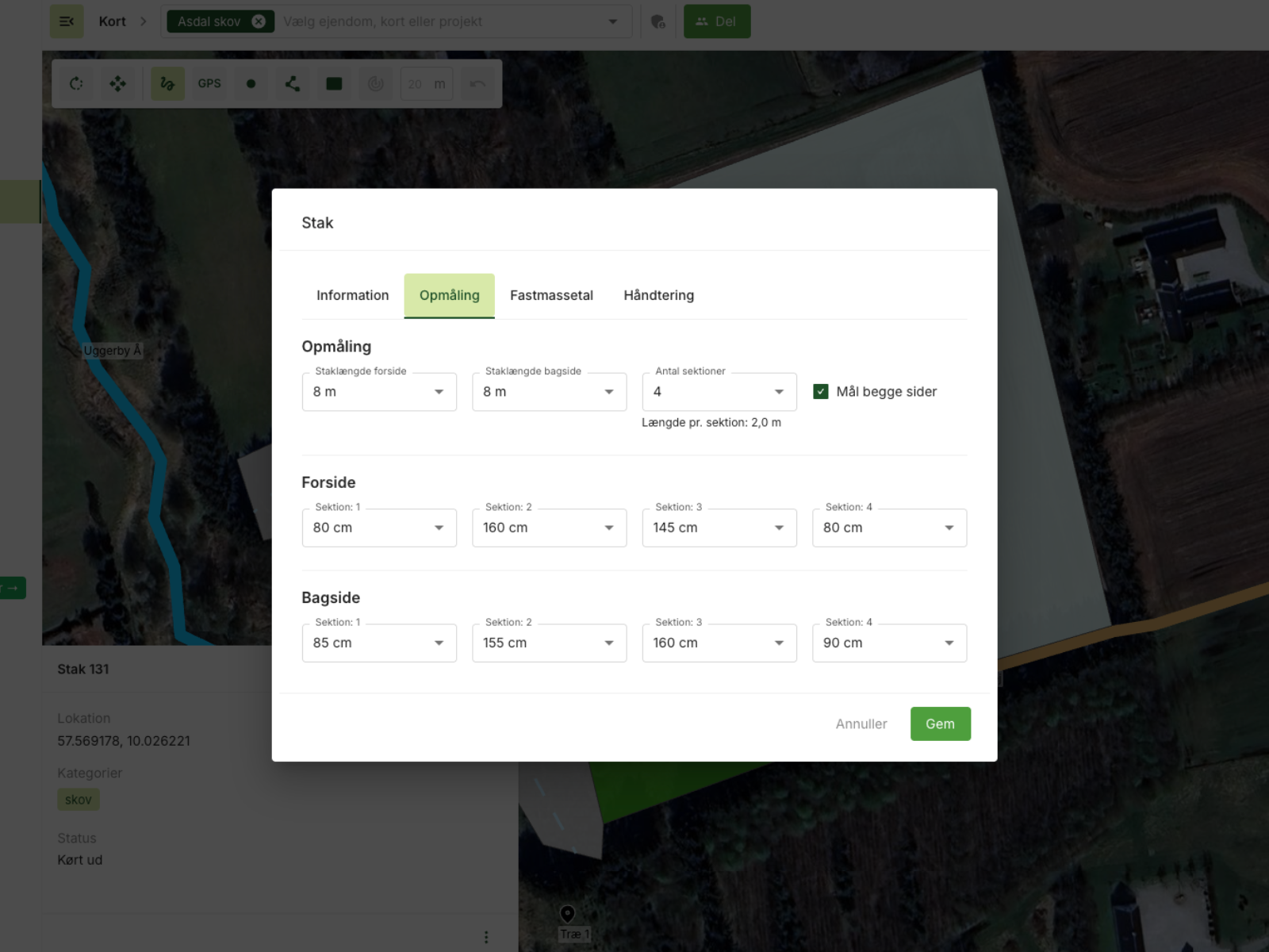 Ny funktion: Opmåling og råtrælager