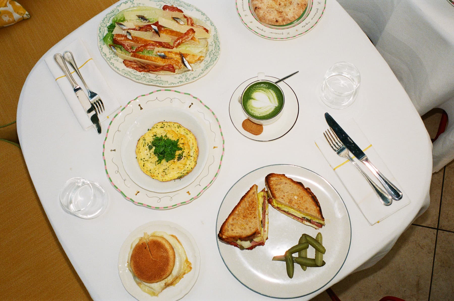 table with brunch delights