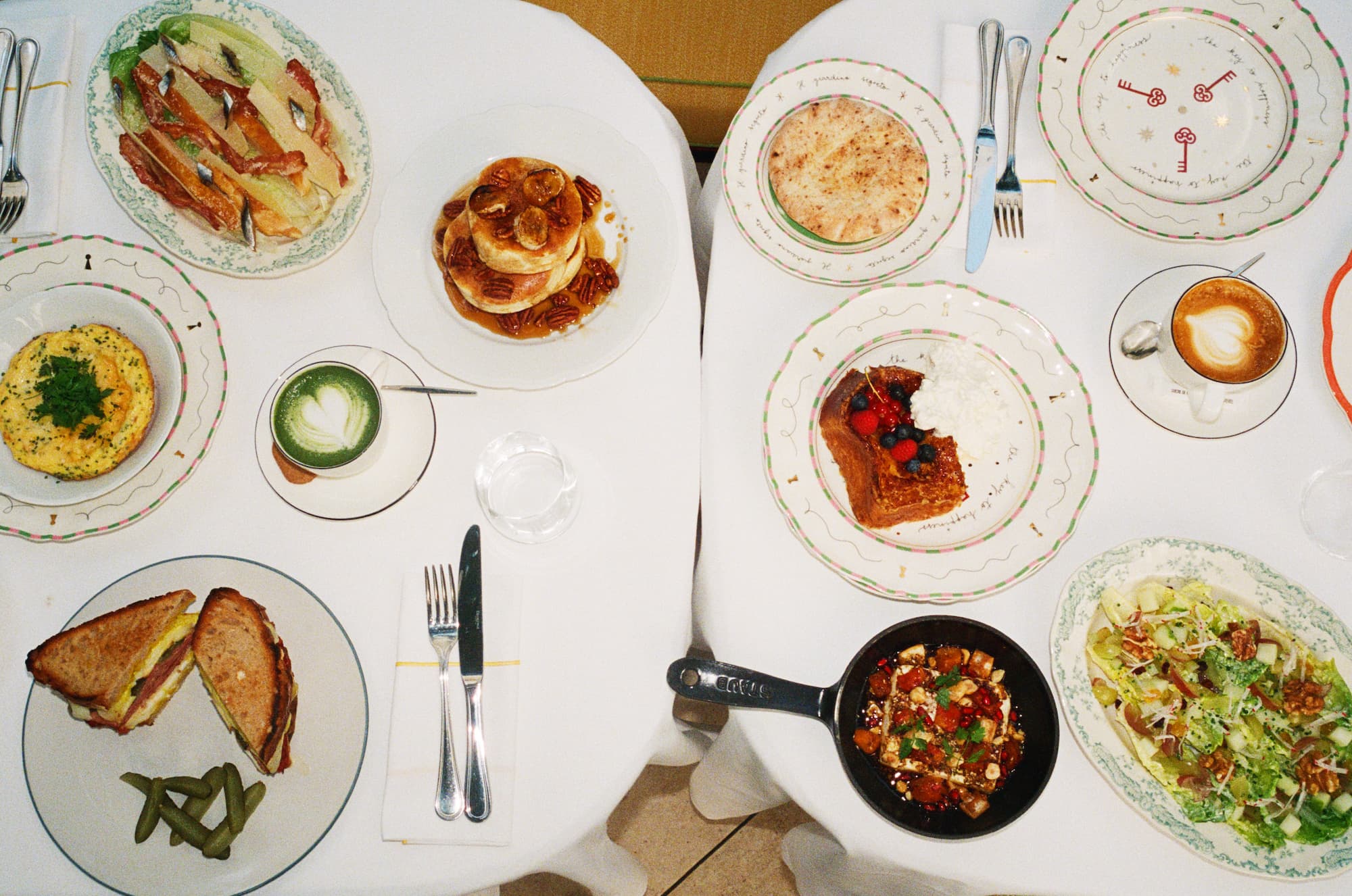 table with brunch delights