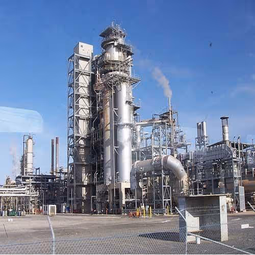 Industrial oil processing plant