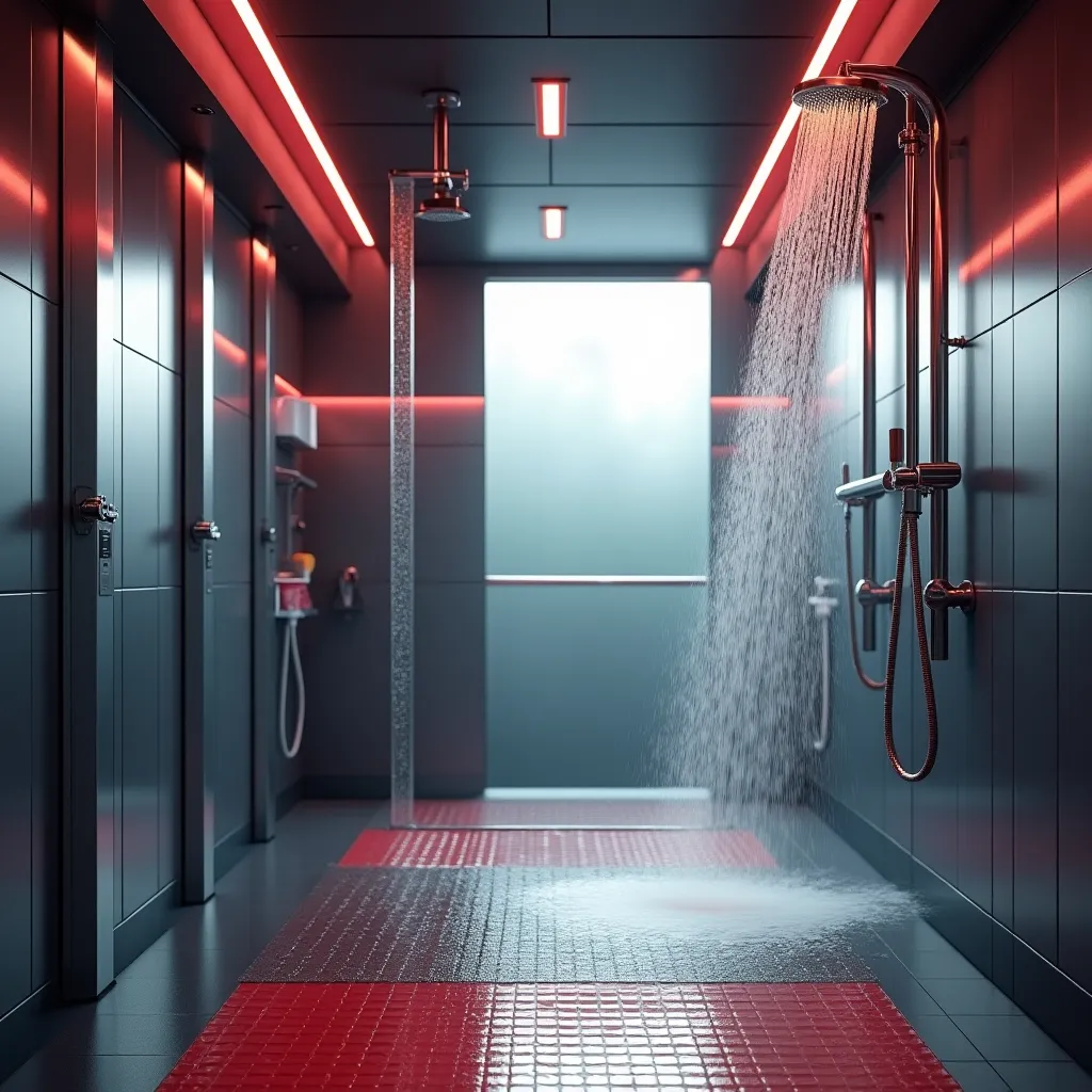 Limpieza profesional de duchas en gimnasio Barcelona