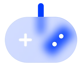 blue game controller icon