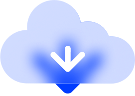 blue download icon