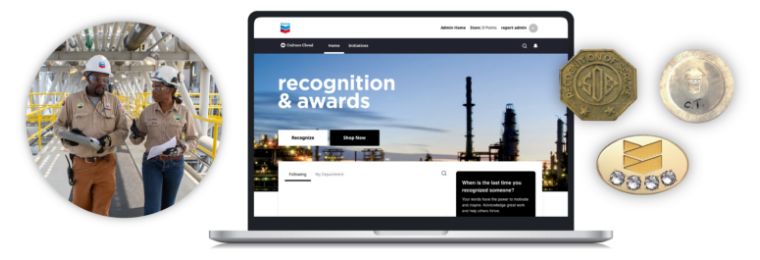 Chevron’s employee recognition program and custom awards, powered by O.C. Tanner’s Culture Cloud. 