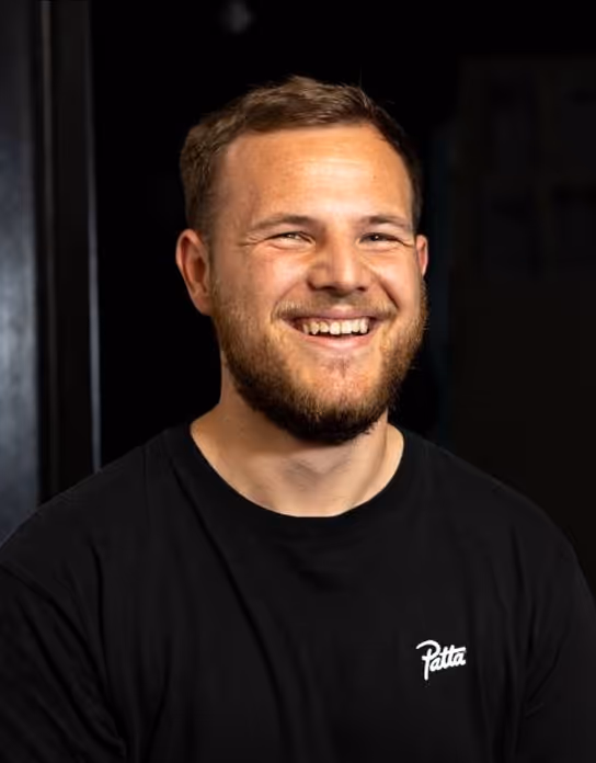 Portrait of Collision Studio's co-founder, Aaron Basill.