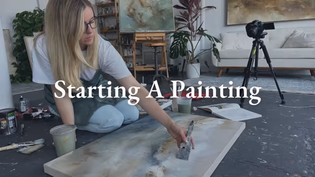 Starting a painting