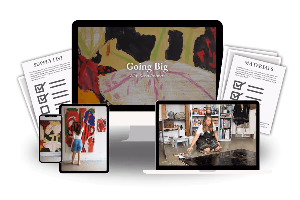 mockup Going big with Rosa Roberts | Arteway