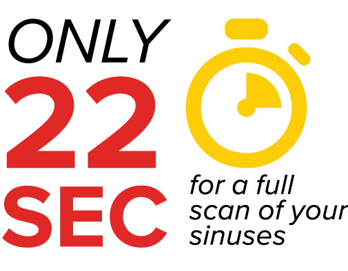 Only 22 Seconds for a Full Scan of Your Sinuses - Infographic - 505x394