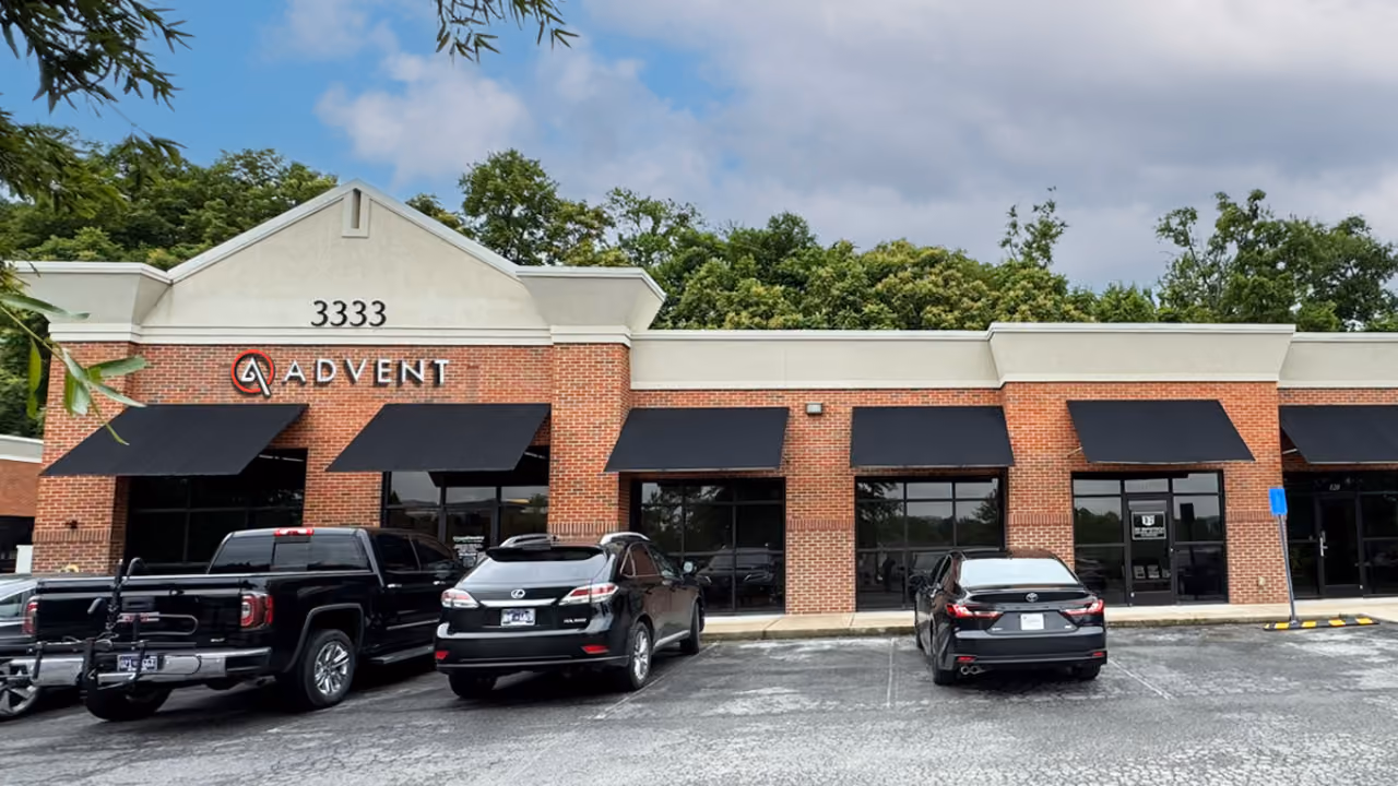 Exterior of ADVENT's new ENT clinic opening in Nashville (Franklin), Tennessee