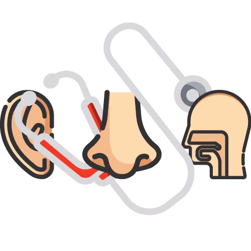 Ear, Nose, Throat (ENT) with Stethoscope Icon