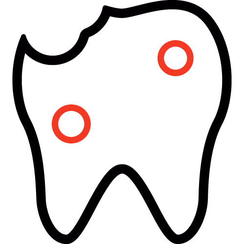 Dental Decay Icon - 500x500