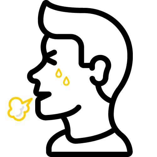 Difficulty Breathing Icon - 500x500