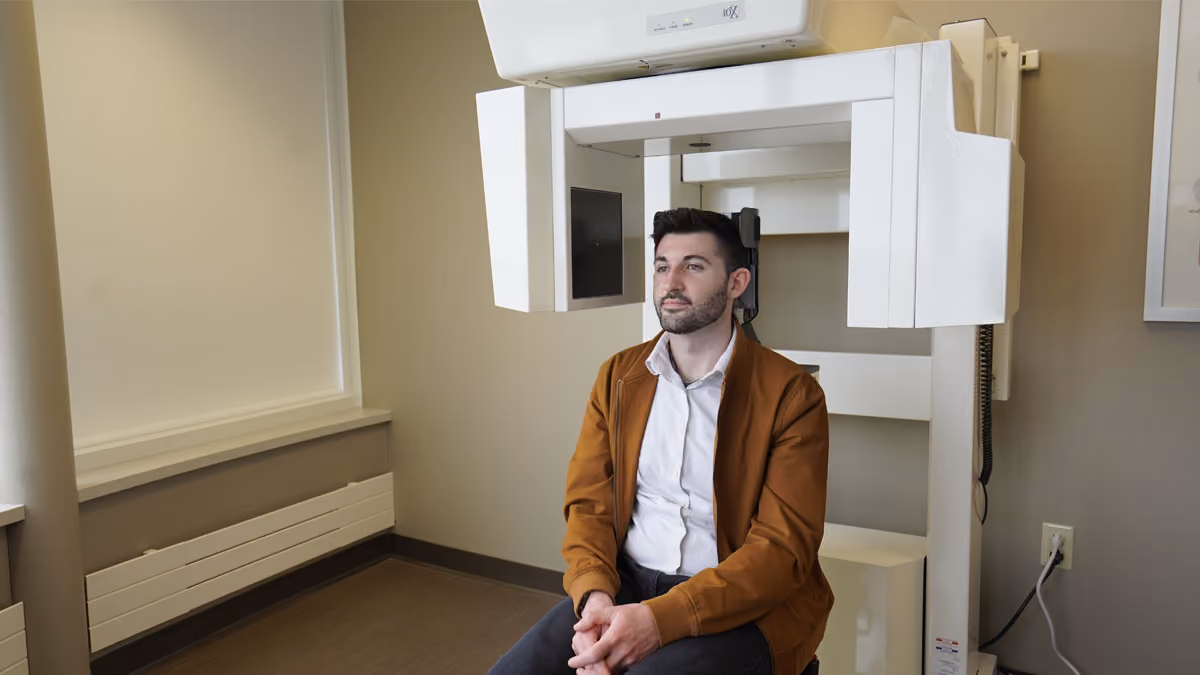 A Patient Getting a CT Scan at ADVENT