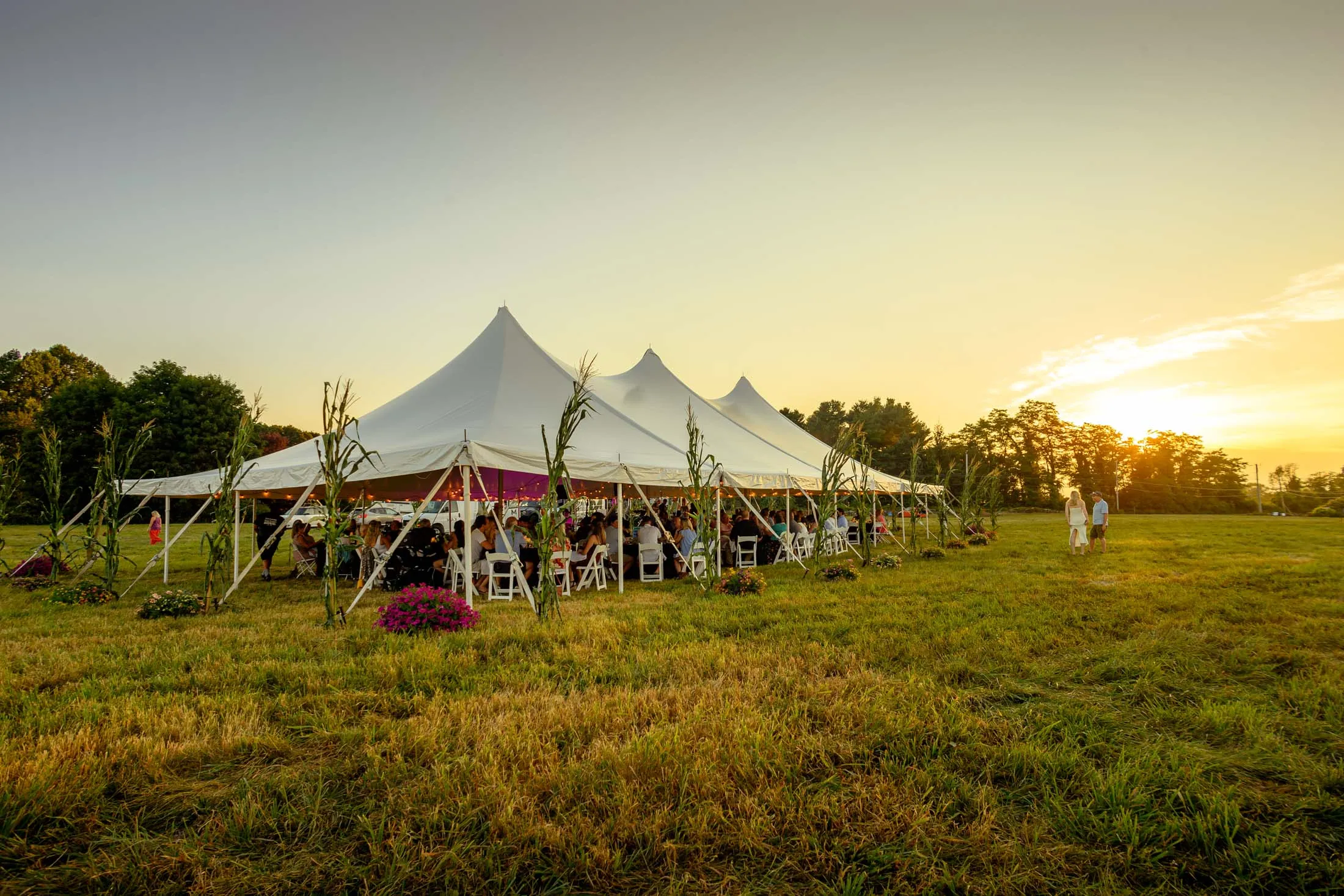 Catering tent event