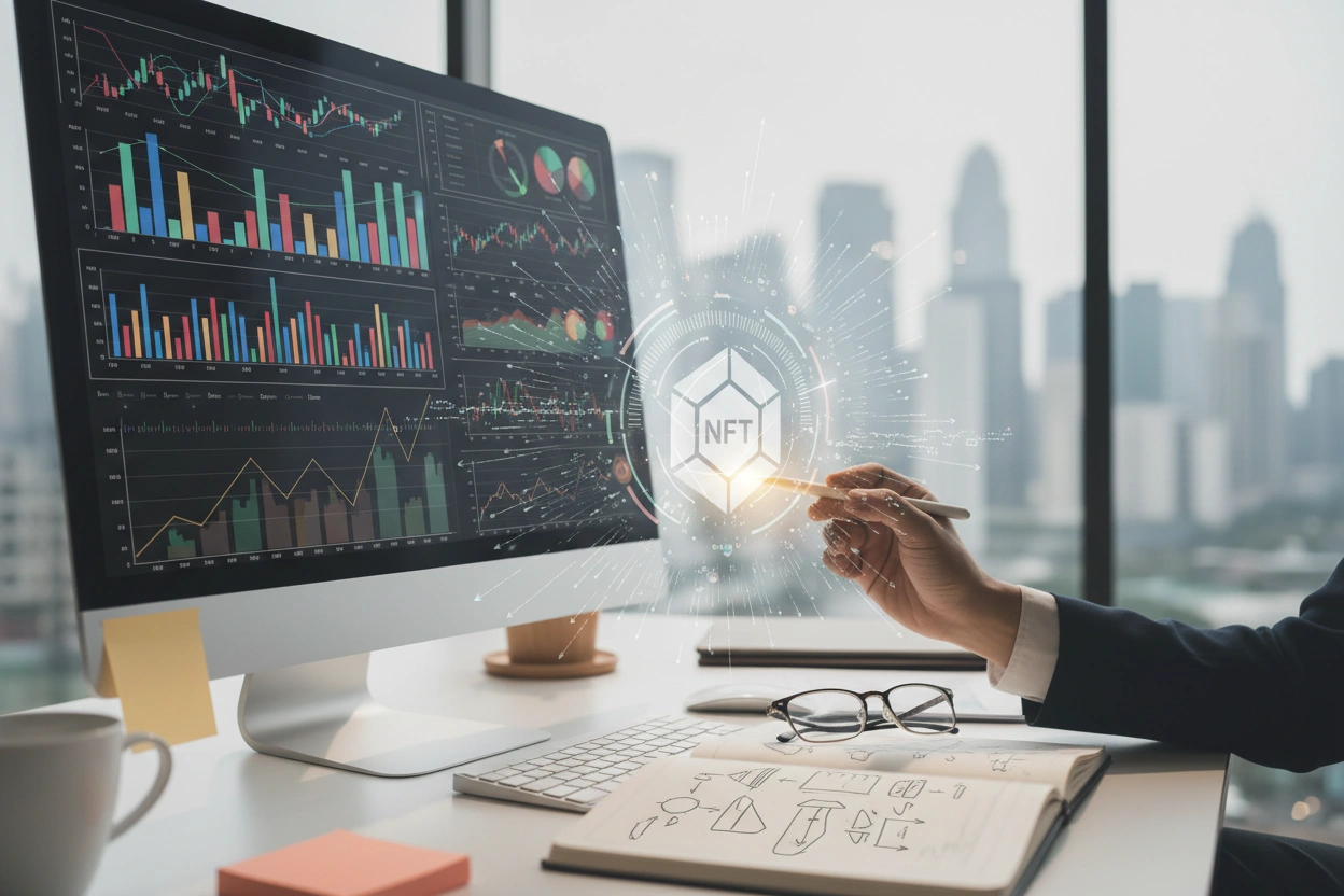 Professional image illustrating Understanding NFT Market Analysis