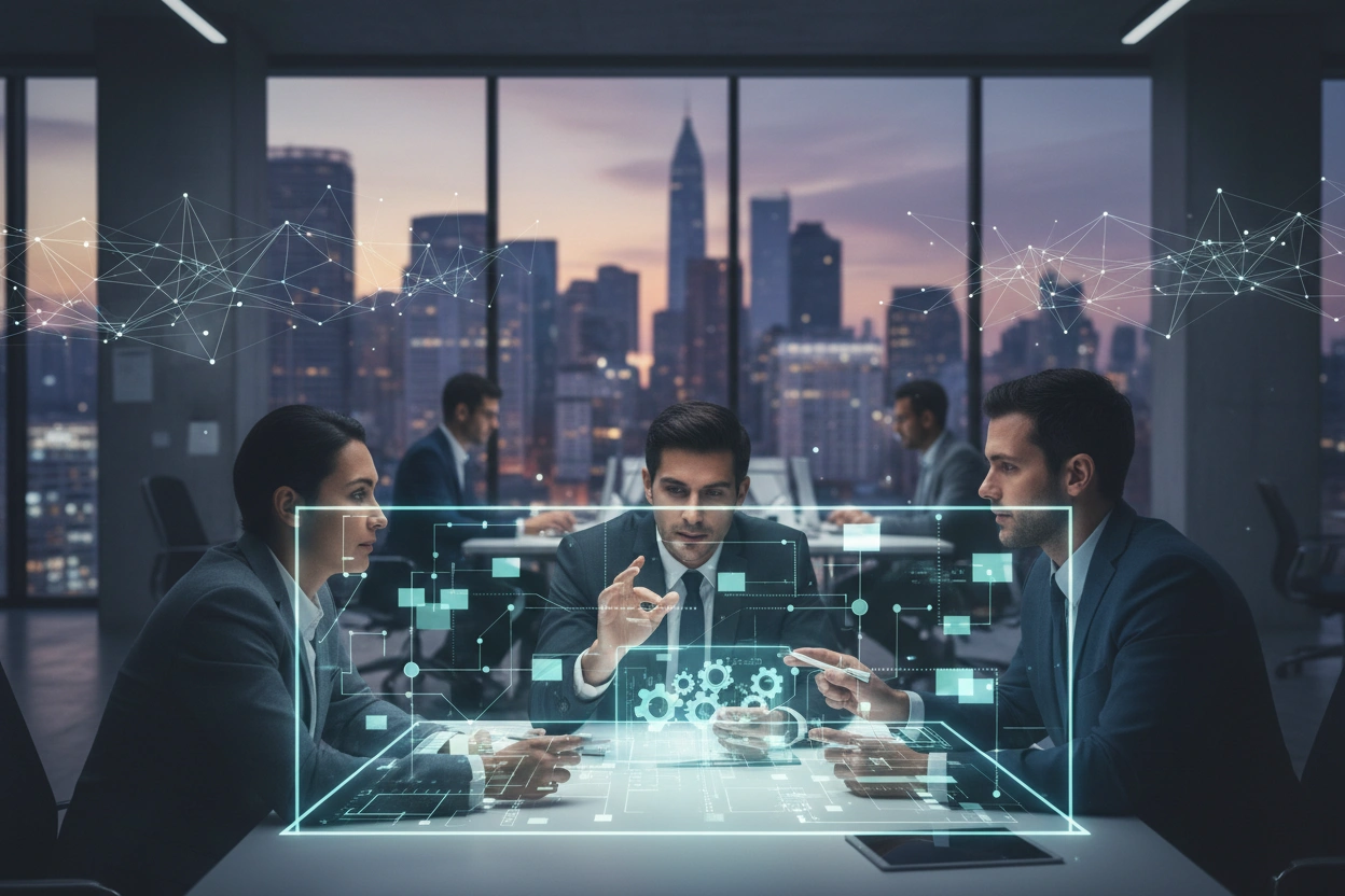 Professional image illustrating Implementing Smart Contracts in Your Web3 Business Strategy
