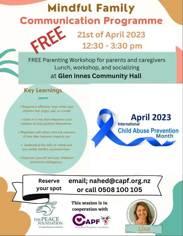 Brochure image for workshop showing list of key learnings