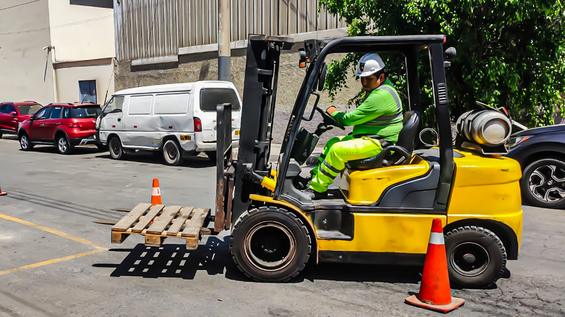 práctica para operadores de montacargas
