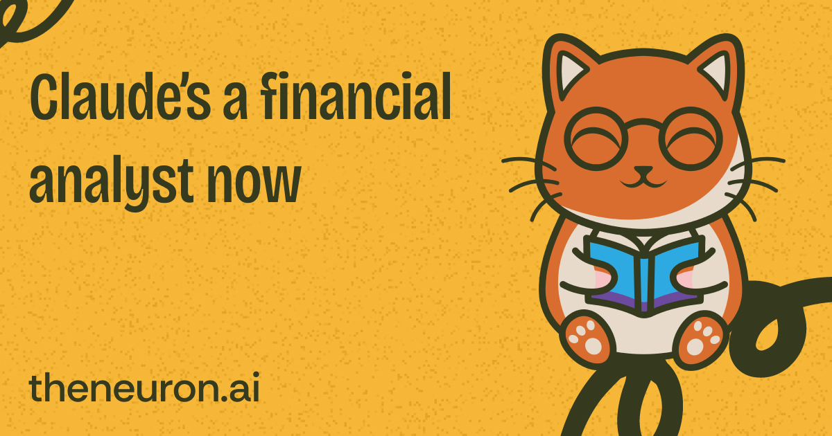 😺 Claude is a financial analyst now